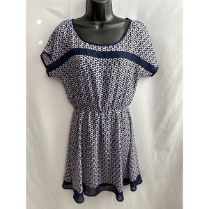 Gap Purple Lavender Floral Sheer Chiffon Dress Beach Coverup Spring Size S Cute